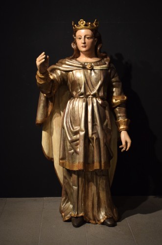 Sculpture  -  Sainte Catherine -  Southern Italy, 17th century 